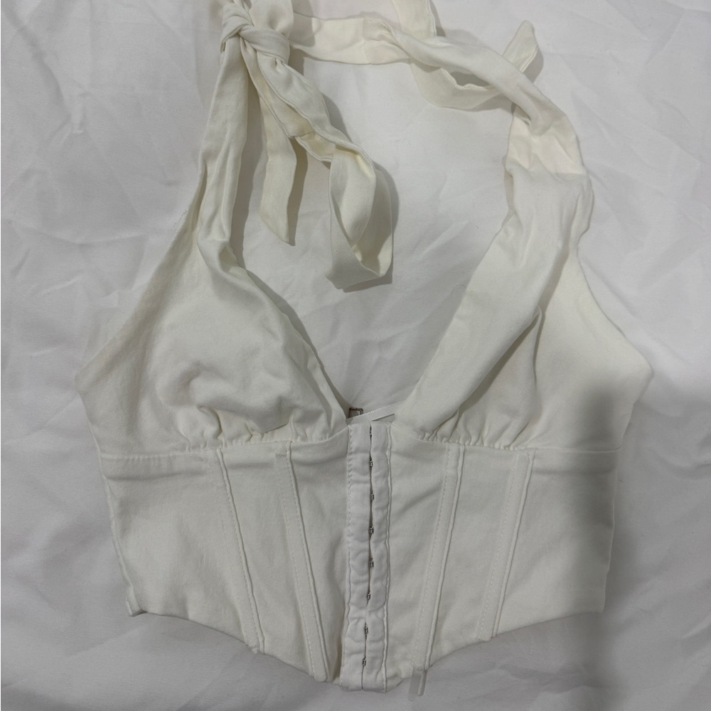 Princess Polly Ivory Halter Bustier Top